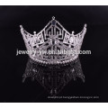 Partido rei cabelo acessórios cristal completo rodada tiaras coroa